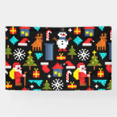 Pixel Christmas Spandoek (Horizontaal)