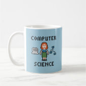Pixel Computer Science - Vrouw - Mok (Links)