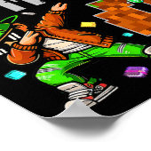 Pixel Dab Gamer Style Birthday Gift For Boys 4  Poster (Hoek)
