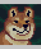 Pixel de Shiba (Collier)