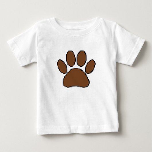 Pixel Dog Paw Print (Voorkant)