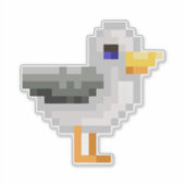 Pixel Eend Sticker (Voorkant)