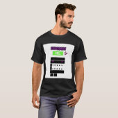 Pixel Enderman Fail Shirt – Funny Gamer Retro T-sh (Voorkant volledig)