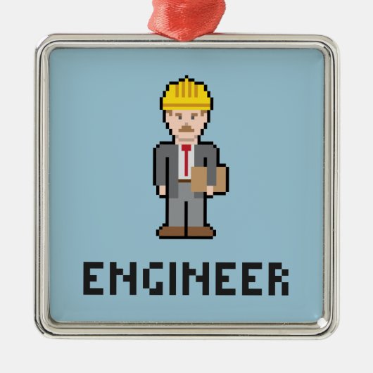 Pixel Engineer Ornament (Voorkant)
