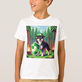 Pixel Friends: Bosbescherming (hond) #02 T-shirt