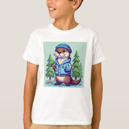 Pixel Friends: Bosbescherming (otter) #19 T-shirt
