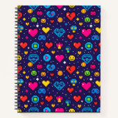 Pixel Gaming Aesthetic Hardcover Journal (Devant)