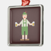 Pixel German Metalen Ornament (Links)