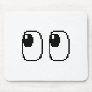 Pixel Ghost Eyes Halloween Game Group Kostuum Muismat