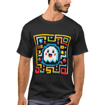 Pixel Ghost Maze - Retro Arcade-geïnspireerde gami