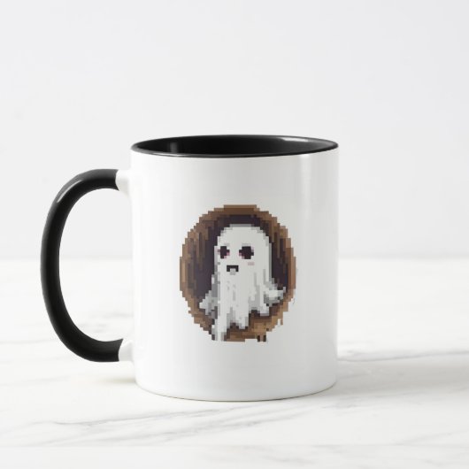 Pixel Ghostopus Mug par ORION (Gauche)