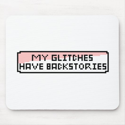 Pixel Glitch Chat - Grappige Retro Gamer Muismat (Voorkant)