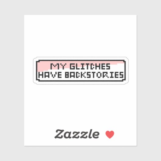 Pixel Glitch Chat - Grappige Retro Gamer Sticker (Vel)