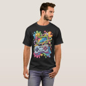 Pixel Graffiti Storm T-shirt (Voorkant volledig)