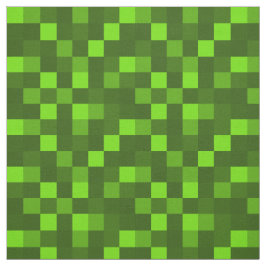 Pixel grün hellgrün Würfel Quadrate Karomuster Stof