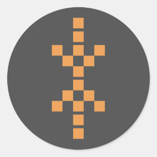 Pixel Hand van Eris (oranje) sticker