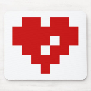 Pixel Hart 8 Bit Liefde Muismat