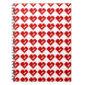 Pixel Hart 8 Bit Liefde Notitieboek (Voorkant)