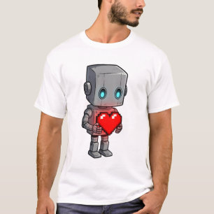 Pixel Hart Robot T-shirt