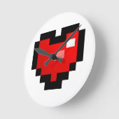 PIXEL HART RONDE KLOK (Hoek)