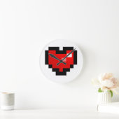PIXEL HART RONDE KLOK (Huis)