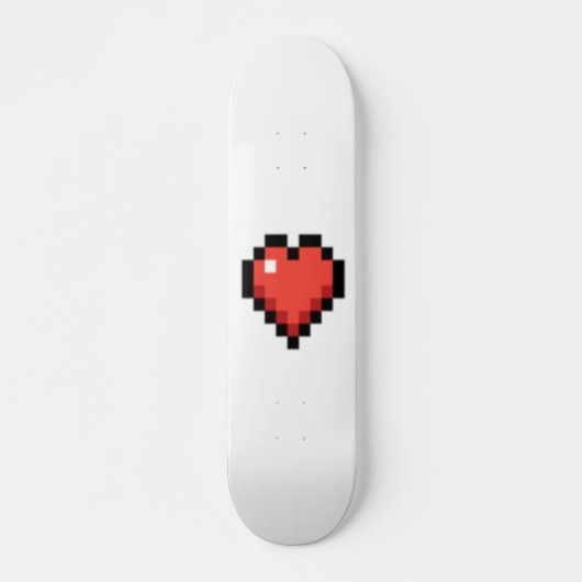 Pixel Hart Skateboard (Voorkant)