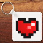 PIXEL HART SLEUTELHANGER (Voorkant)