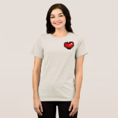pixel_hart Tri-Blend shirt (Voorkant volledig)