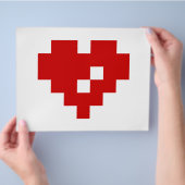 Pixel Heart 8 Bit Love Flyer (Hand)
