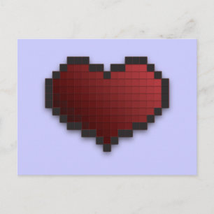 Pixel Heart Briefkaart