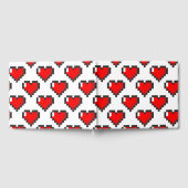 Pixel Heart Pattern Gastenboek (Volledig)