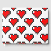 Pixel Heart Pattern Gastenboek (Voorkant)