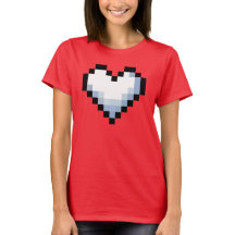 Pixel Heart Retro Love Art Afbeelding 2