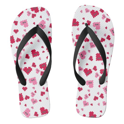 Pixel Heart Teenslippers (Voetbed)