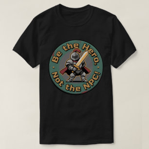 Pixel Held Man Rechtop – Gaming Motivatie Badge T-shirt