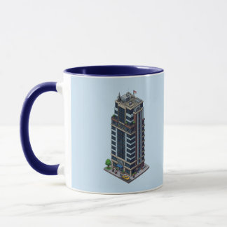 Pixel Hotel Tower Navy Blue Combo Mok