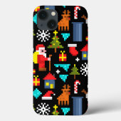 Pixel Kerstmis Case-Mate iPhone Case (Achterkant)
