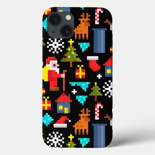 Pixel Kerstmis Case-Mate iPhone Case (Achterkant)