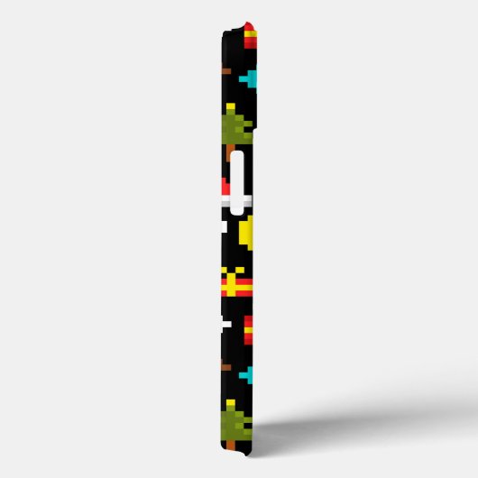 Pixel Kerstmis Case-Mate iPhone Case (Achterkant / Rechts)