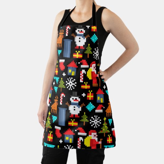 Pixel Kerstmis Schort (Insitu)