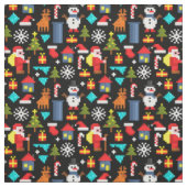 Pixel Kerstmis Stof (Swatch)