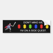 Pixel Knight Side Quest Bumpersticker (Voorkant)