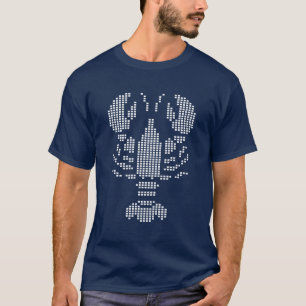 Pixel Kreeft Embleem Mozaïek T-shirt
