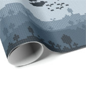 Pixel Landscape Pattern Cadeaupapier (Rol Hoek)