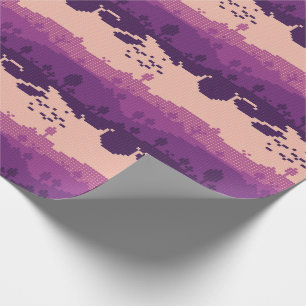Pixel Landschaps Patroon Cadeaupapier