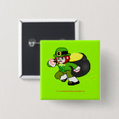 Pixel Leprechaun Button 2 (Voorkant /achterkant)