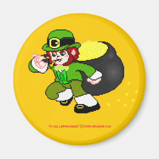 Pixel Leprechaun Magnet 4