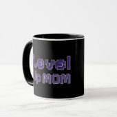 Pixel Level Up Mom Gamer Two-Tone Mug  Mok (Voorkant links)
