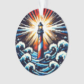 Pixel Lighthouse - Ocean Waves & Coastal Beacon (devant)