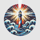 Pixel Lighthouse - Ocean Waves & Coastal Beacon (devant)